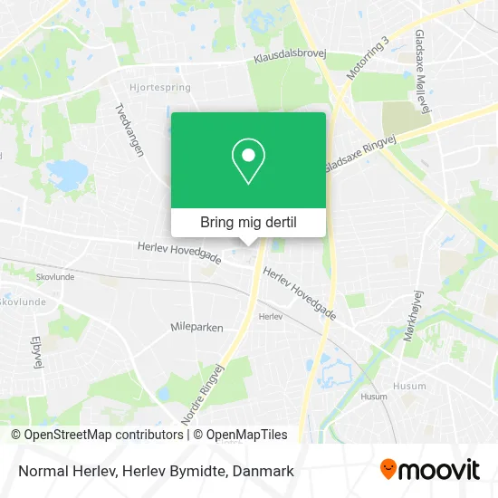Normal Herlev, Herlev Bymidte kort