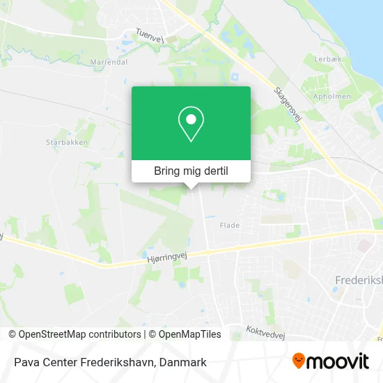 Pava Center Frederikshavn kort