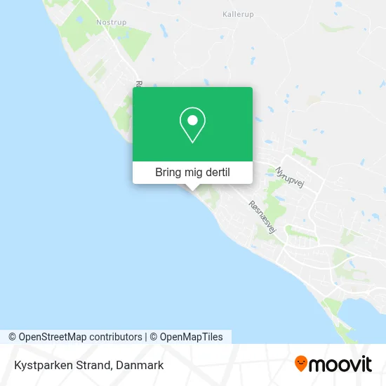 Kystparken Strand kort