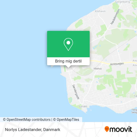 Norlys Ladestander kort
