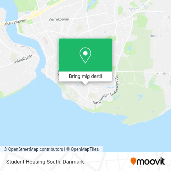 Student Housing South kort