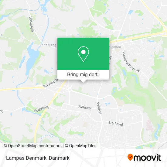 Lampas Denmark kort