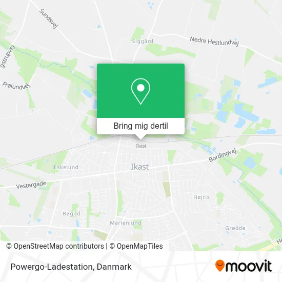 Powergo-Ladestation kort