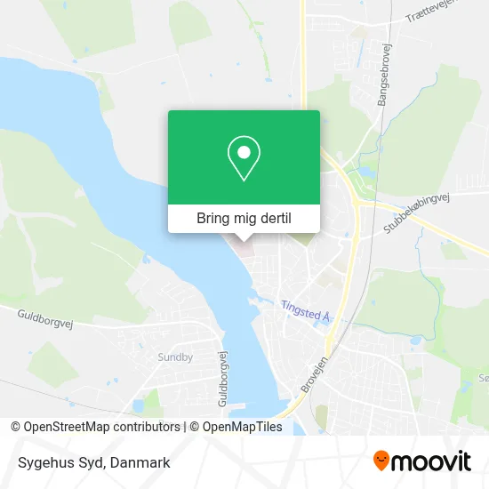 Sygehus Syd kort