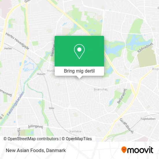 New Asian Foods kort