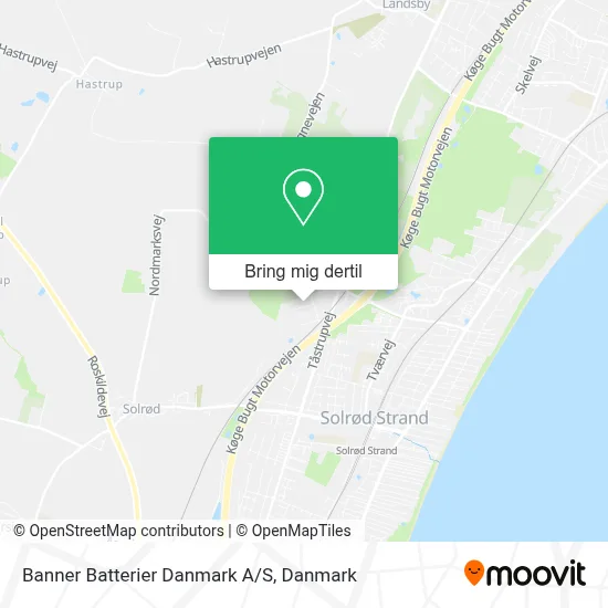 Banner Batterier Danmark A/S kort