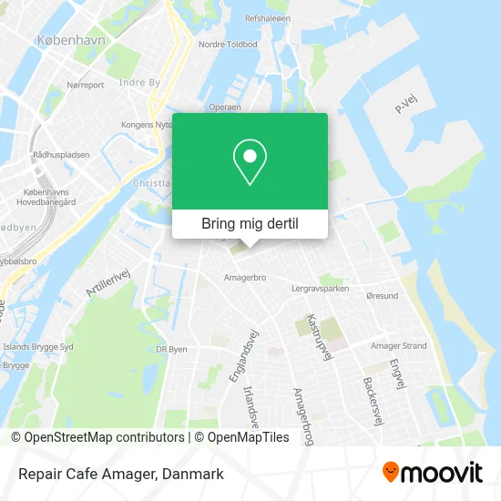 Repair Cafe Amager kort