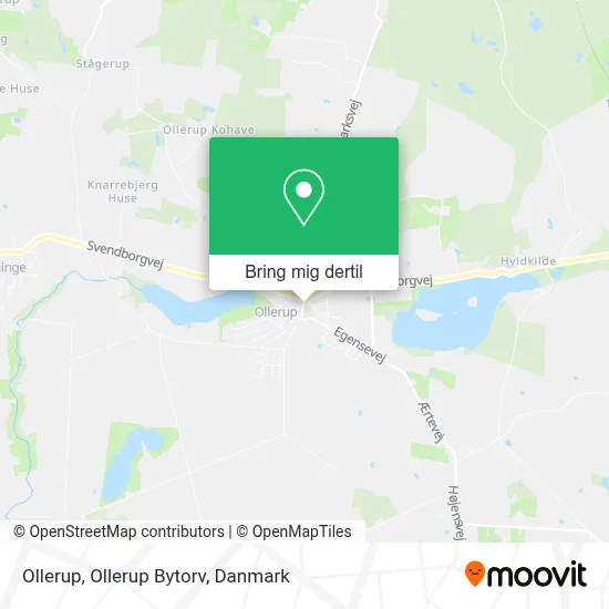 Ollerup, Ollerup Bytorv kort