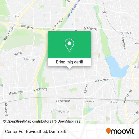Center For Bevidsthed kort