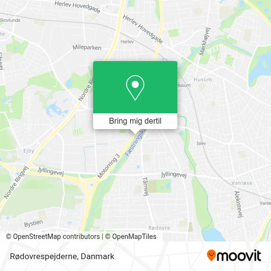 Rødovrespejderne kort