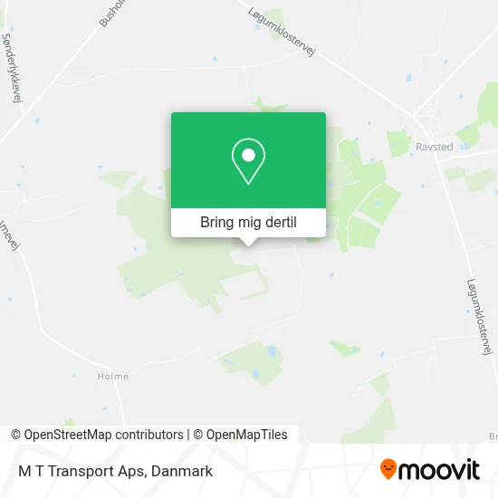 M T Transport Aps kort