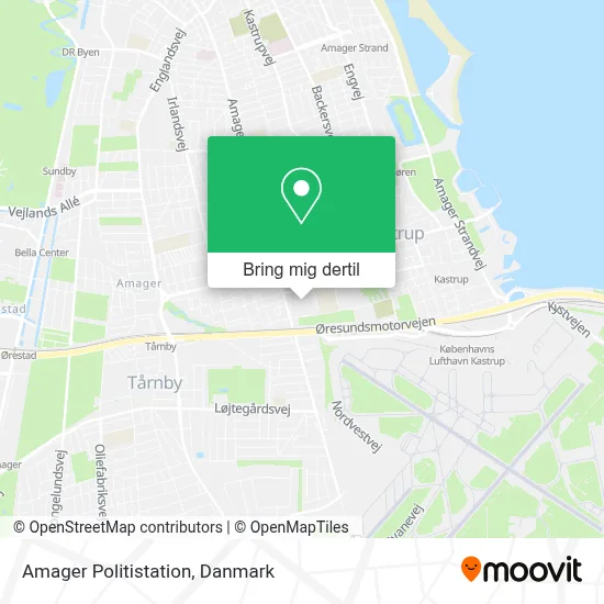Amager Politistation kort