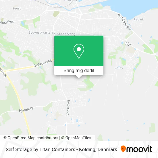 Self Storage by Titan Containers - Kolding kort