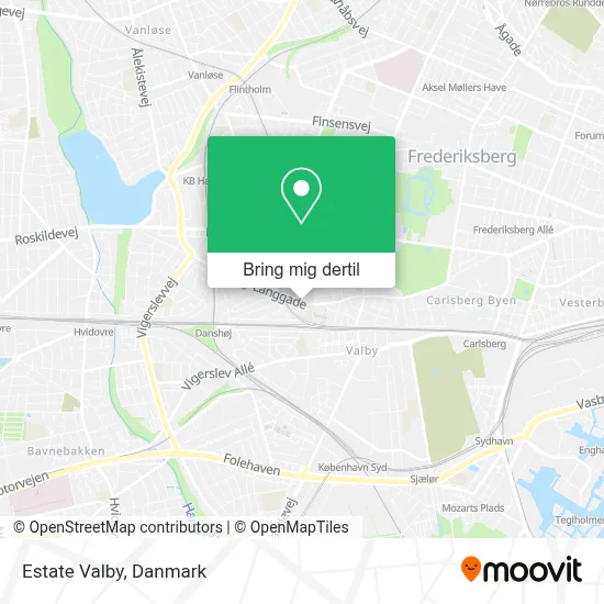 Estate Valby kort