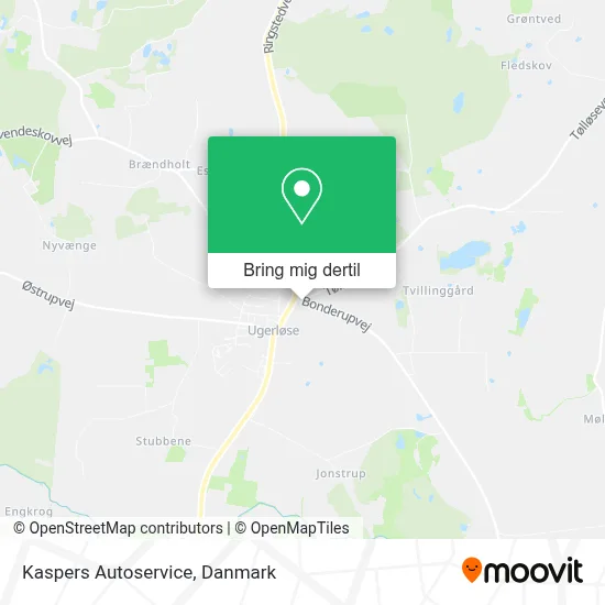 Kaspers Autoservice kort