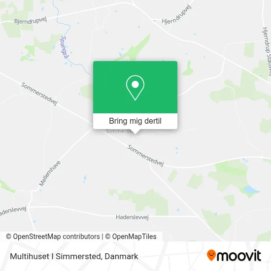 Multihuset I Simmersted kort