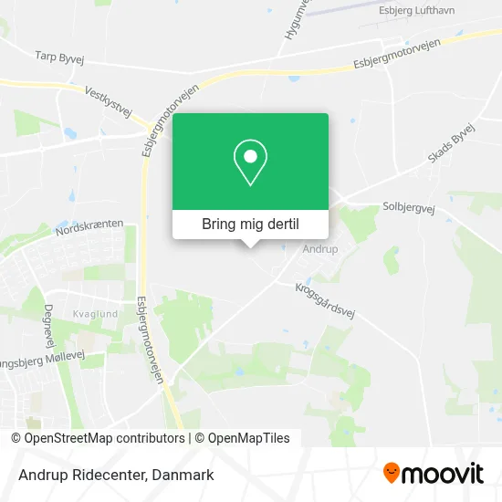 Andrup Ridecenter kort