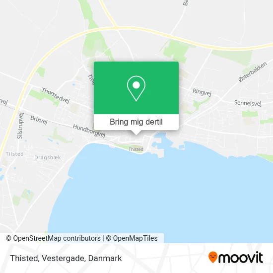 Thisted, Vestergade kort