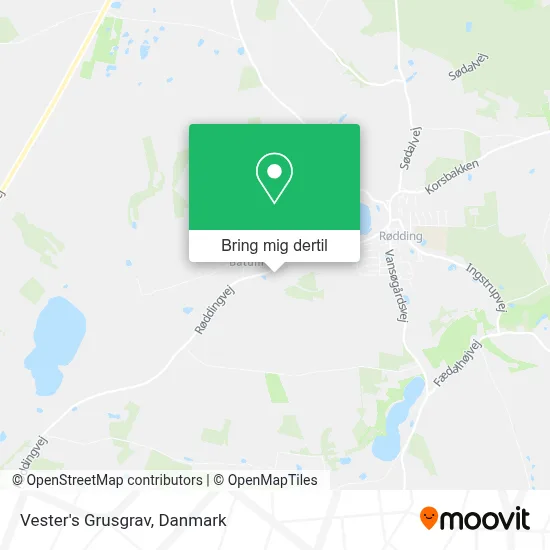 Vester's Grusgrav kort