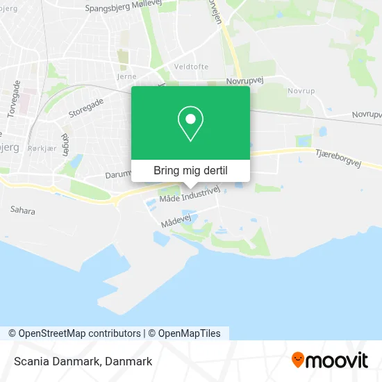 Scania Danmark kort