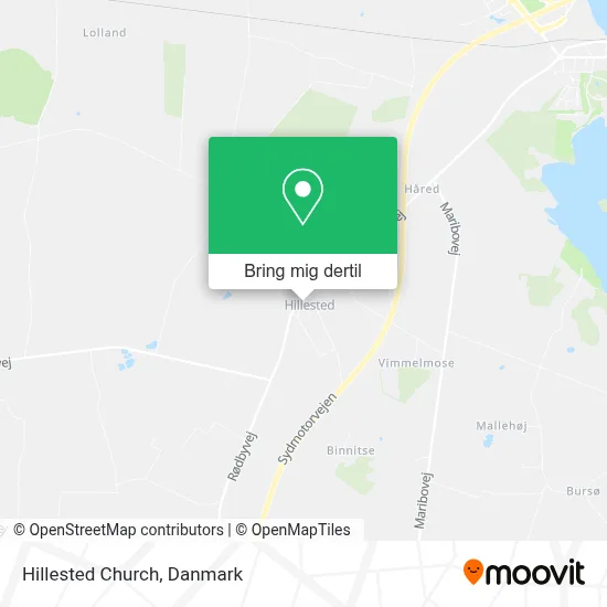 Hillested Church kort