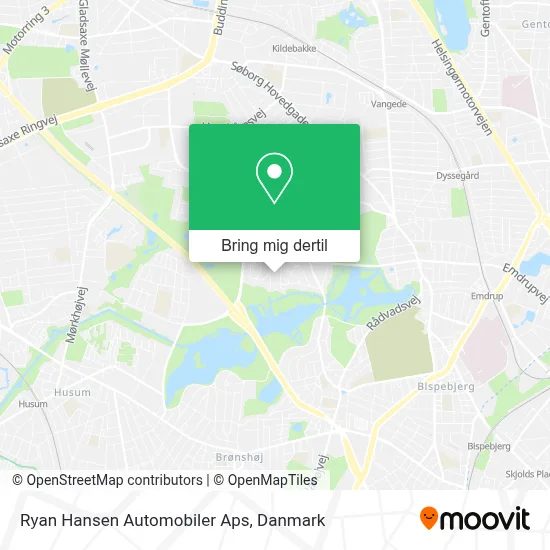 Ryan Hansen Automobiler Aps kort