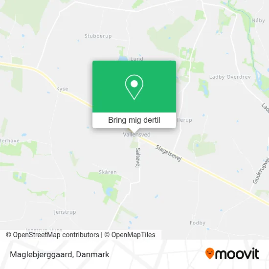 Maglebjerggaard kort