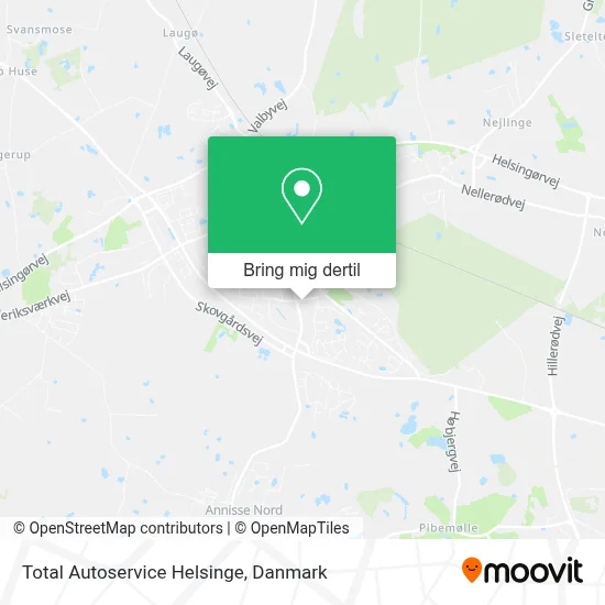 Total Autoservice Helsinge kort