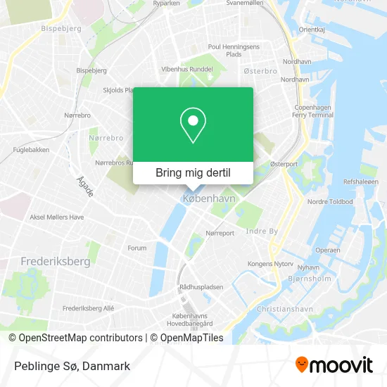 Peblinge Sø kort