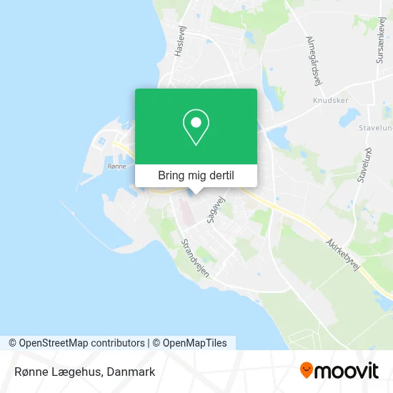 Rønne Lægehus kort