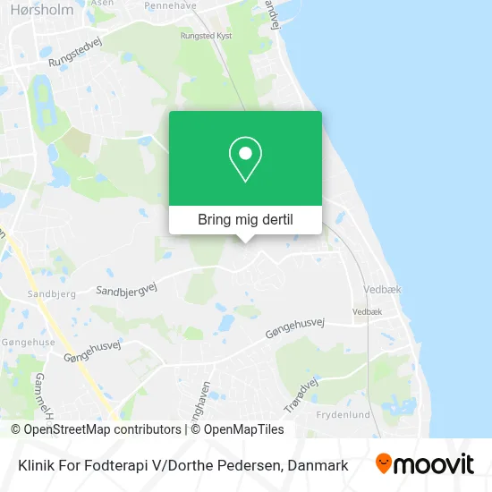 Klinik For Fodterapi V / Dorthe Pedersen kort