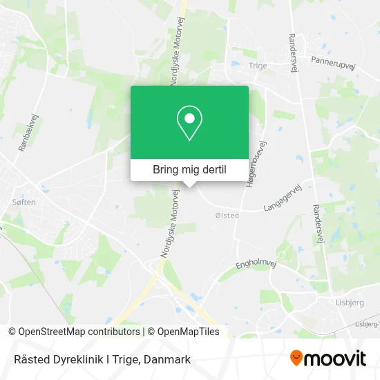 Råsted Dyreklinik I Trige kort