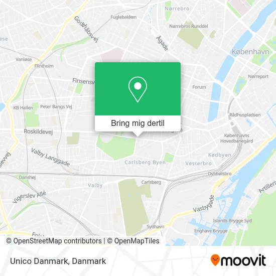 Unico Danmark kort