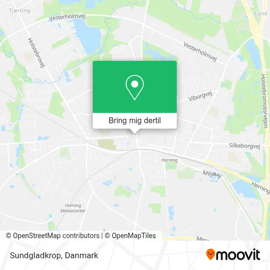Sundgladkrop kort