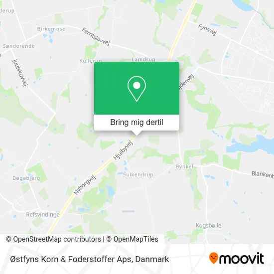 Østfyns Korn & Foderstoffer Aps kort