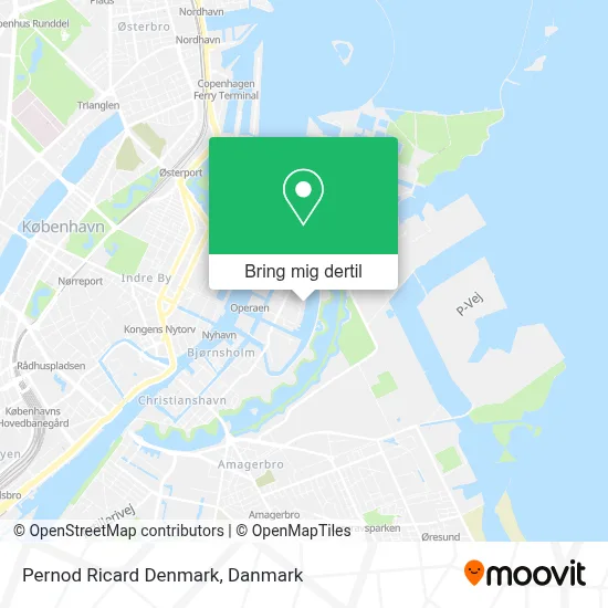Pernod Ricard Denmark kort