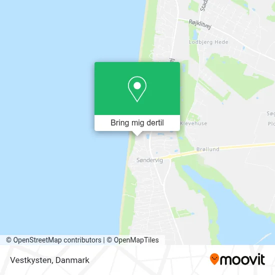 Vestkysten kort