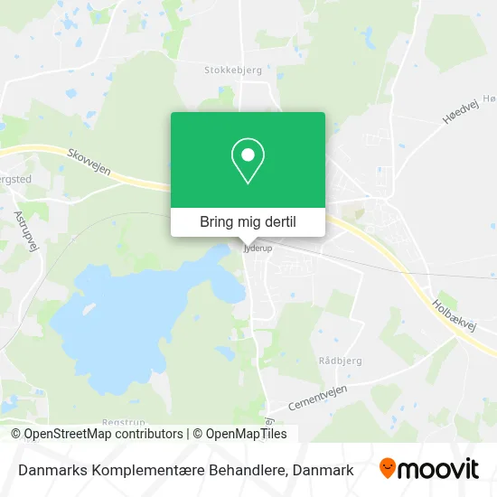 Danmarks Komplementære Behandlere kort