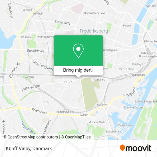 Kbhff Valby kort