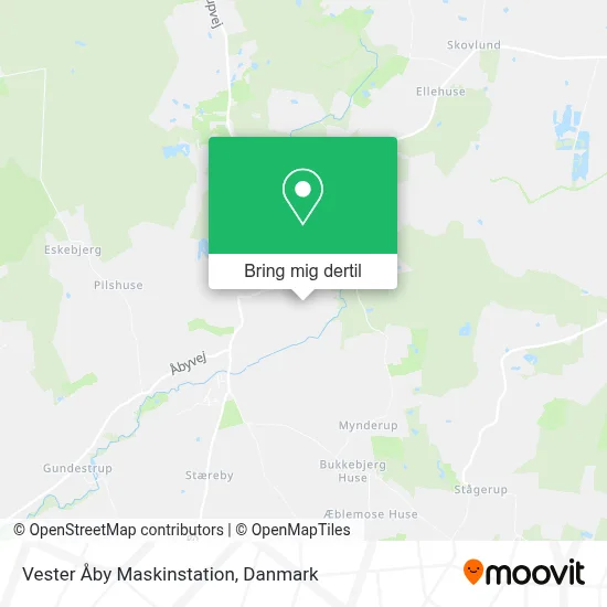 Vester Åby Maskinstation kort