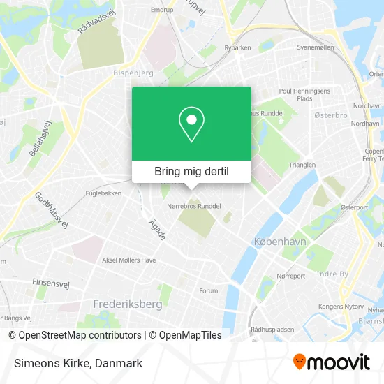 Simeons Kirke kort