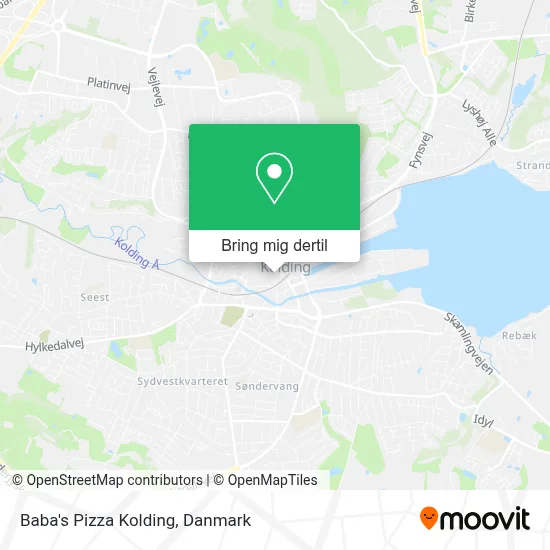 Baba's Pizza Kolding kort