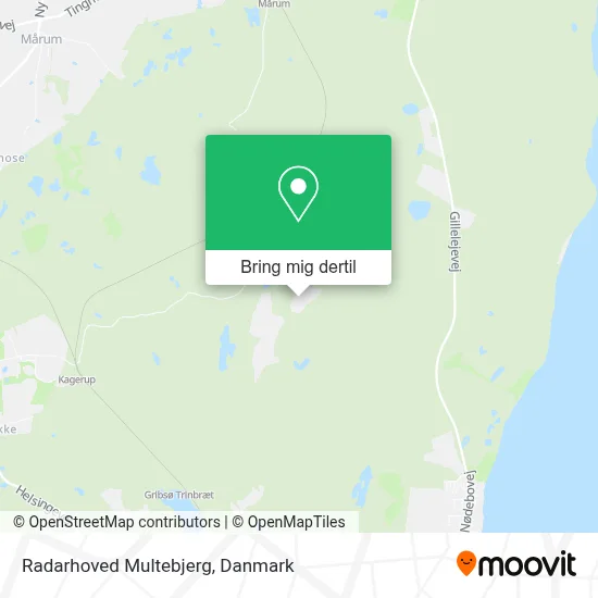Radarhoved Multebjerg kort