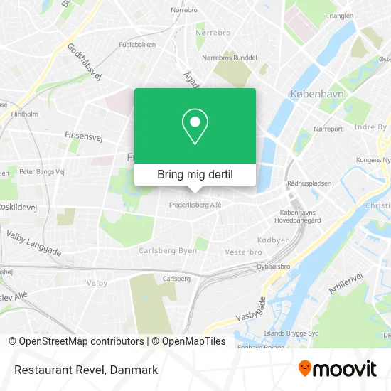 Restaurant Revel kort
