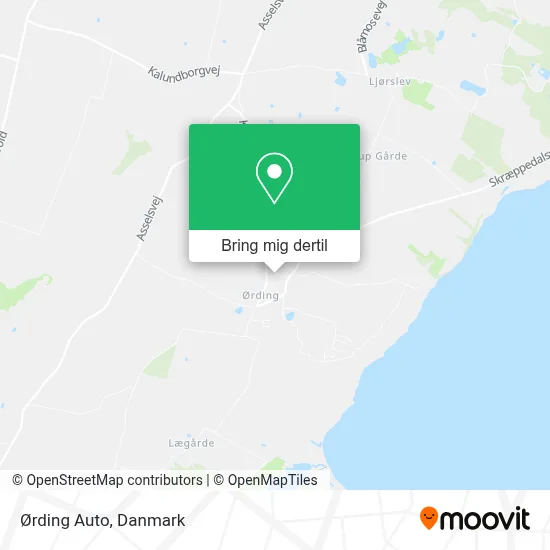 Ørding Auto kort