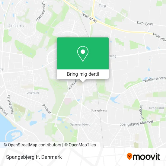 Spangsbjerg If kort