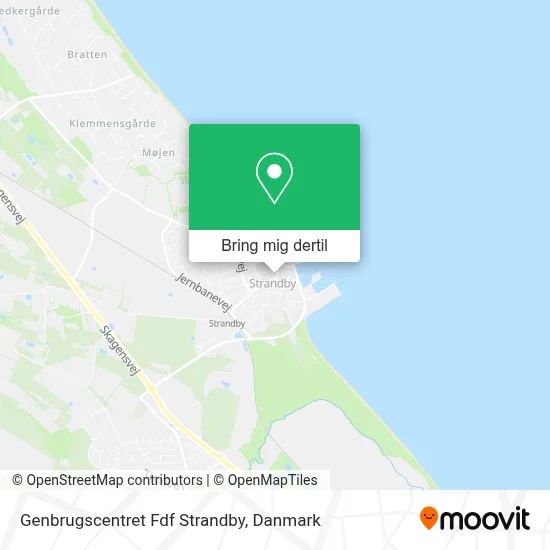 Genbrugscentret Fdf Strandby kort