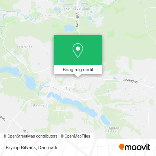 Bryrup Bilvask kort