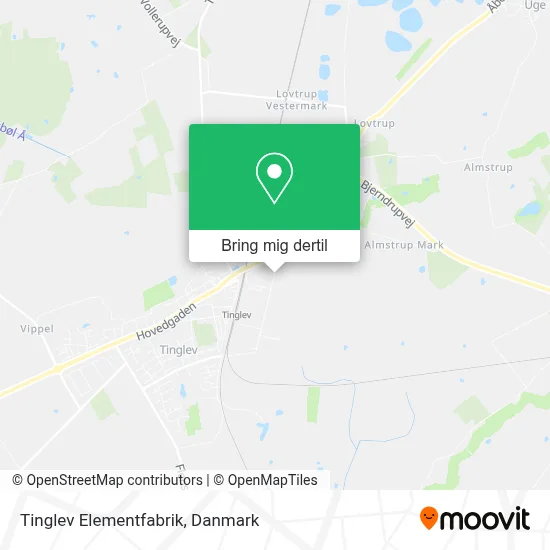 Tinglev Elementfabrik kort