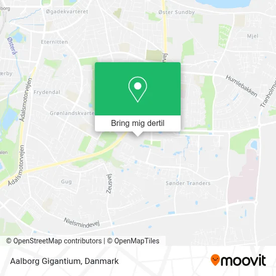 Aalborg Gigantium kort